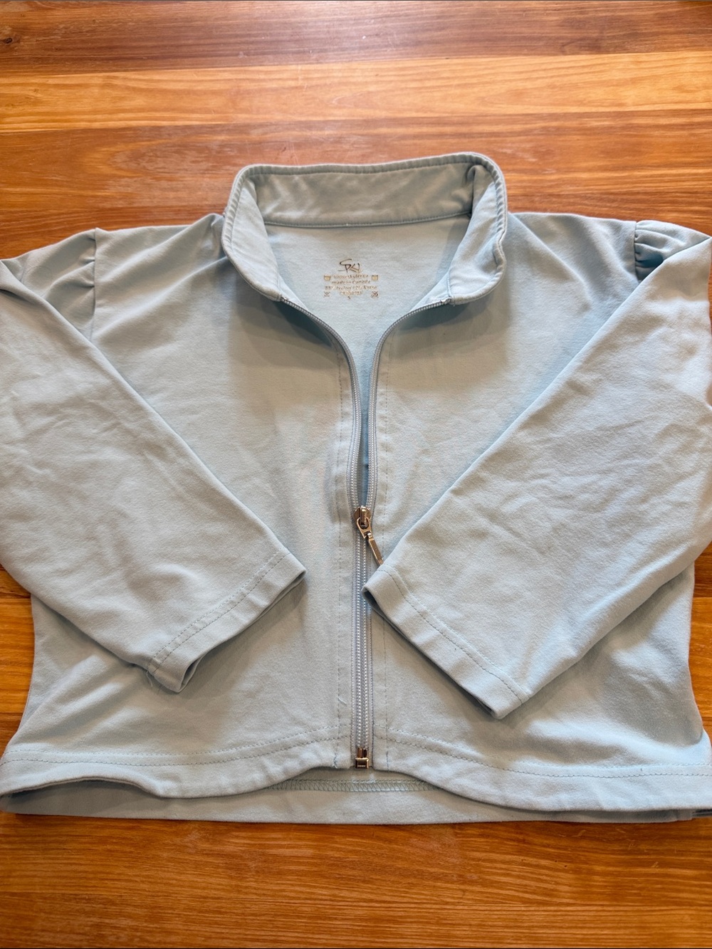 Light Blue Zip-Up Jacket